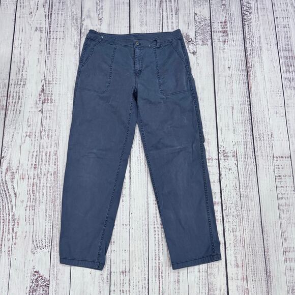Pendleton Pants - Pendleton Blue Utility Chino Pants Women’s 12 Straight Leg Twill 27.5”
